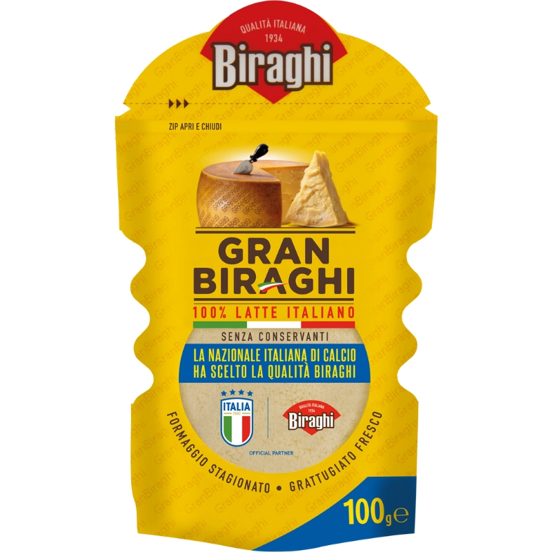 Сир Biraghi Гран Бірахі тертий 100г.