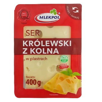 Сир нарізка королівський Mlekpol 400г.