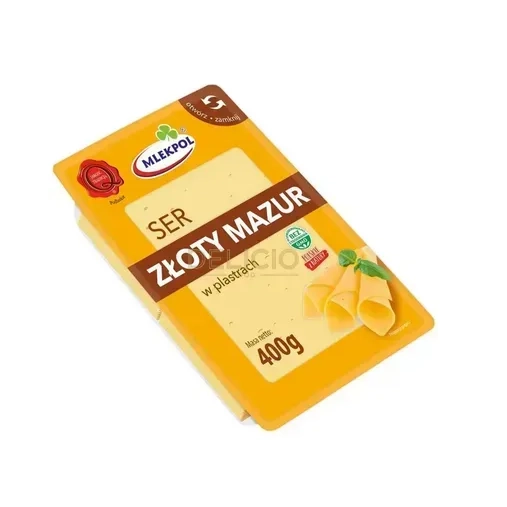 Сир нарізка Zloty Mazur Mlekpol 400г.