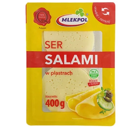 Сирна нарізка Salami Mlekpol400 г