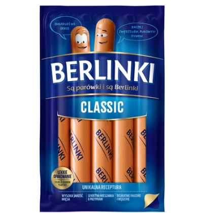 Сосиски Berlinki 250 г.