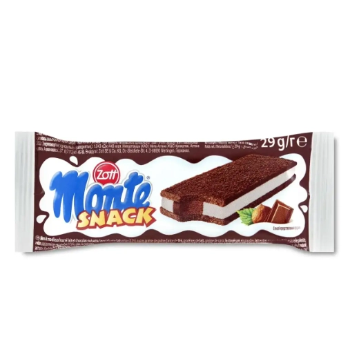 Тістечко бісквітне горіхове Zott Monte Snack  29 г.