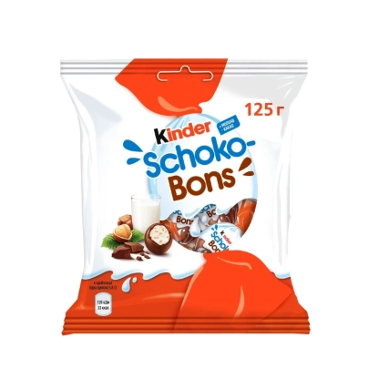 Цукерки Kinder Schoko bons 125г.