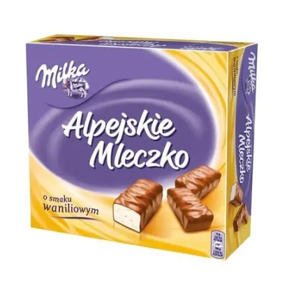 Цукерки Пташине молоко Milka зі смаком ванілі 330г.