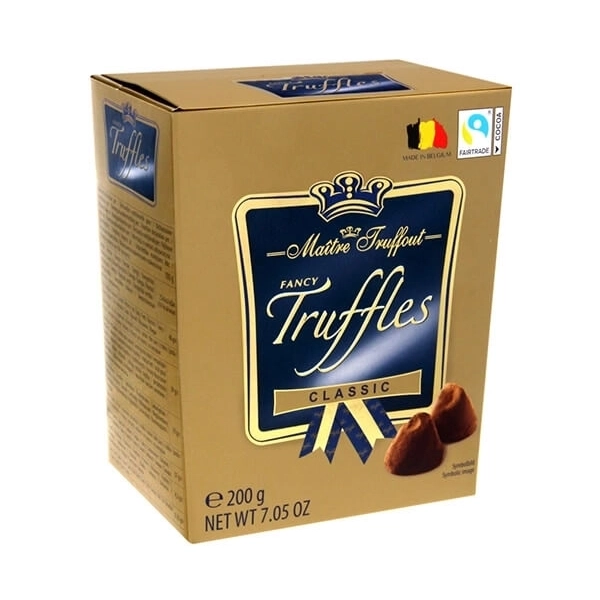 Цукерки Maitre Truffout Трюфель класичні 200г.