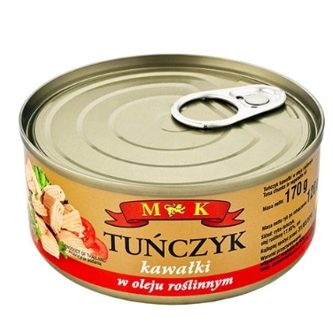 Тунець в олії M&K Tunczyk куском 170 г.