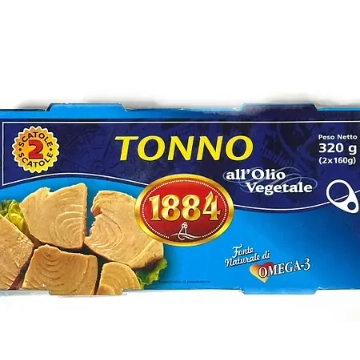 Тунець у соняшниковій олії Tonno "1884" 160 г.