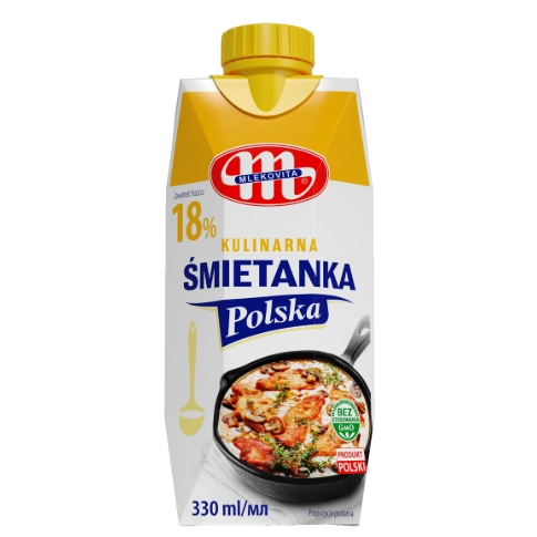 Вершки  18% Mlekovita 330мл.