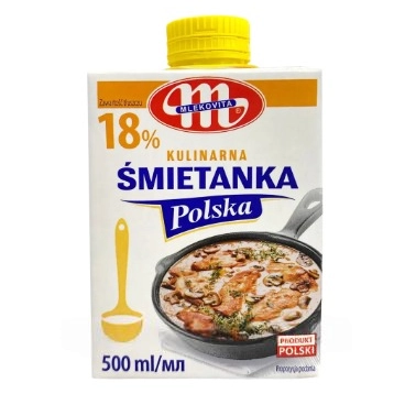 Вершки 18% Mlekovita 500мл.