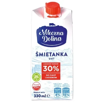 Вершки  Mleczna Dolina 30% 330мл