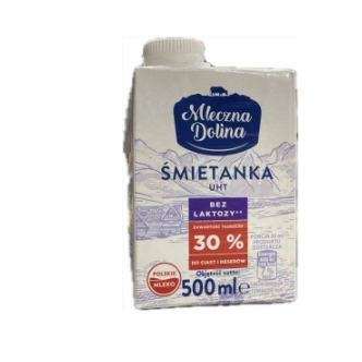 Вершки  Mleczna Dolina 30% б/л 500мл