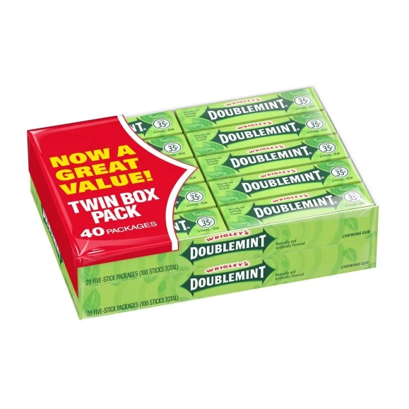 Жуйки Wrigley's Doublemint Chewing Gum 2,7г.